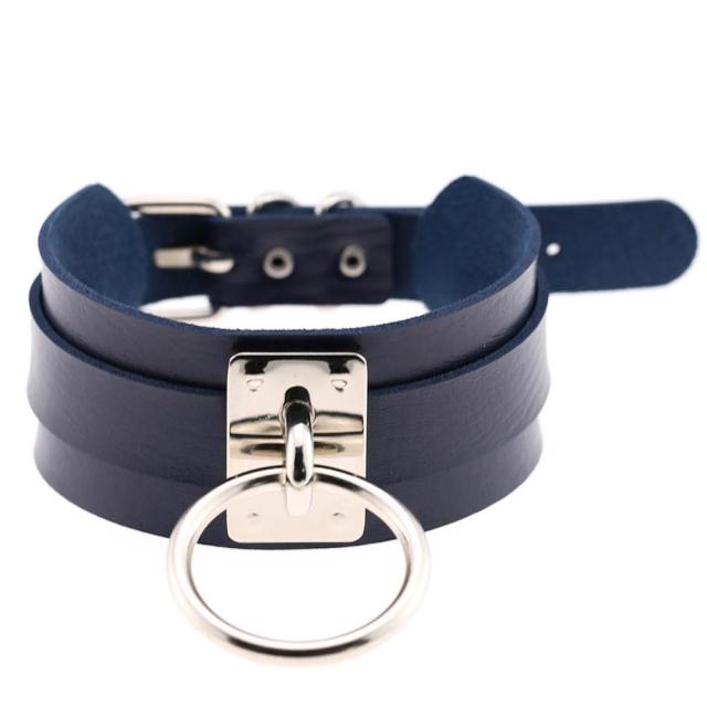 BDSM Handmade Leather Collar - Sissy Panty Shop