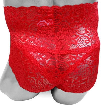 High Waist Lace Sissy Panties - Sissy Panty Shop