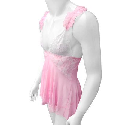 "Sissy Ingrid" Ruffled Lingerie Set - Sissy Panty Shop