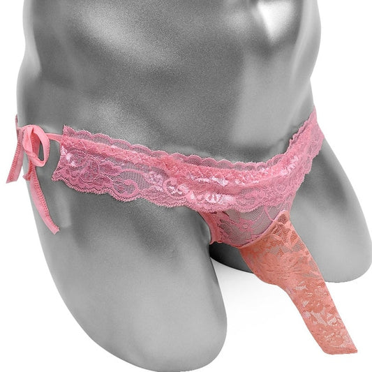 Floral Lace Panties w/ Penis Sheath - Sissy Panty Shop