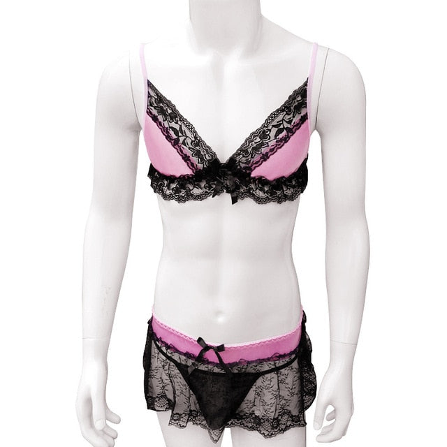 Ruffled Sissy Lingerie Set - Sissy Panty Shop