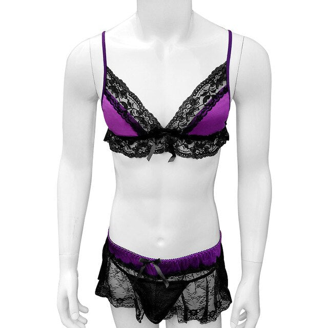 Ruffled Sissy Lingerie Set - Sissy Panty Shop