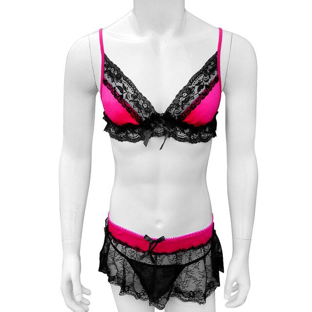 Ruffled Sissy Lingerie Set - Sissy Panty Shop