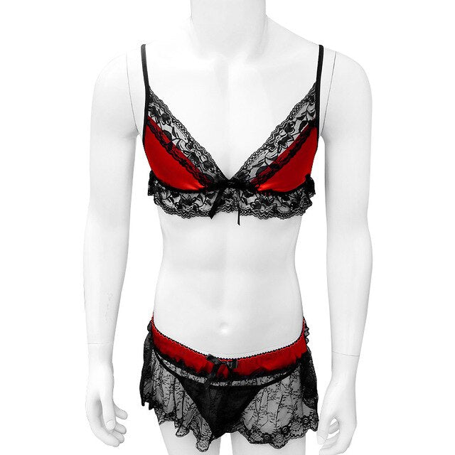 Ruffled Sissy Lingerie Set - Sissy Panty Shop