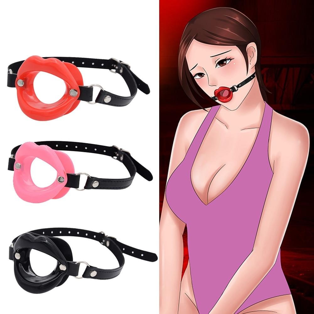 Sex Slave Silicone Lips O Ring Open Mouth Gag - Sissy Panty Shop