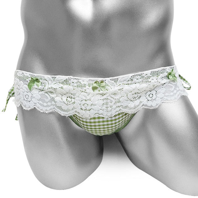 Sissy Panties - Plaid Bowknots - Sissy Panty Shop