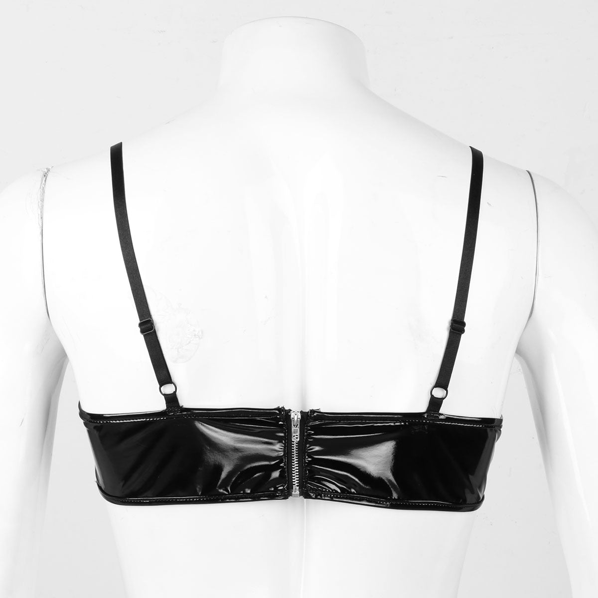 Faux Leather & Lace Sexy Sissy Bra - Sissy Panty Shop