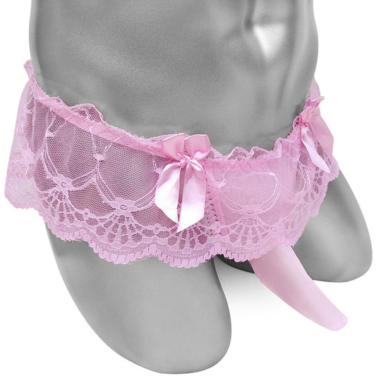 Sissy Lace Panties with Penis Sheath - Sissy Panty Shop