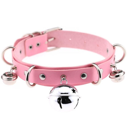 BDSM Neck Collar with Bell - Sissy Panty Shop
