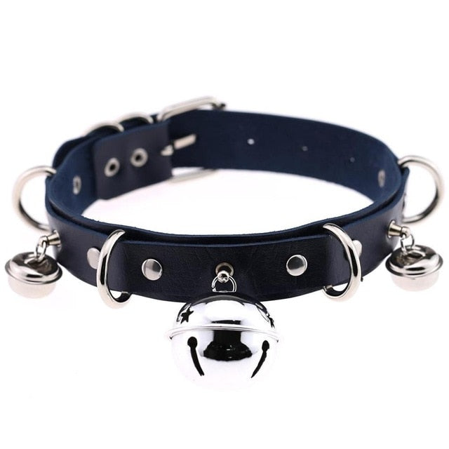 BDSM Neck Collar with Bell - Sissy Panty Shop