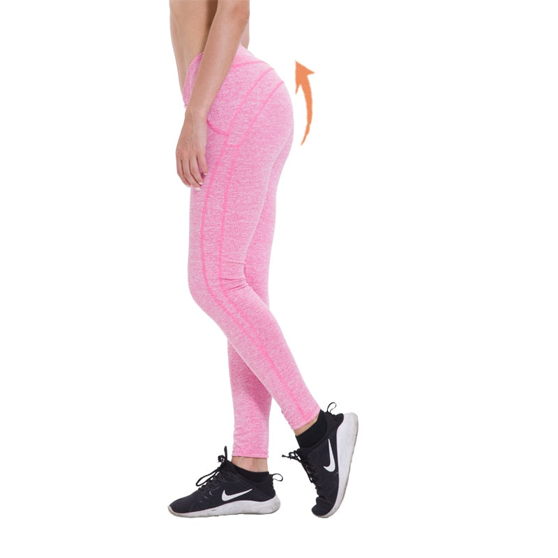Sexy Pink Butt Lift Yoga Leggings - Sissy Panty Shop