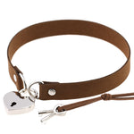 "Key To My Heart" BDSM Collar & Lock Set - Sissy Panty Shop
