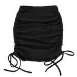 Slutty Side Drawstring Mini Skirt - Sissy Panty Shop