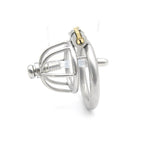 Stainless Steel Chastity Cage With Catheter - Sissy Panty Shop