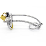 3 Ring Male Chastity Device/Belt with Catheter - Sissy Panty Shop