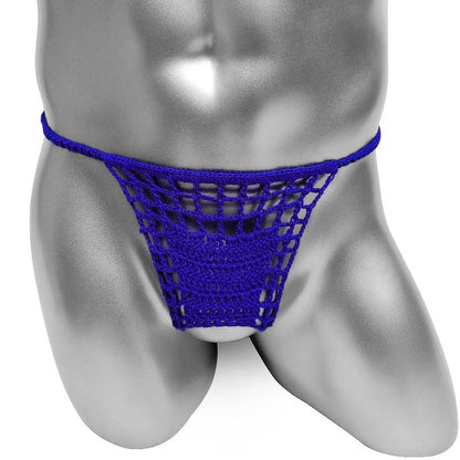 Knitted Crotchless Thong - Sissy Panty Shop