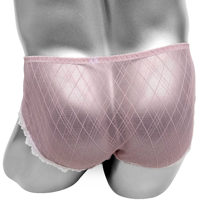 "Sissy Rose" Sheer Briefs - Sissy Panty Shop