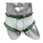 Frilly Ruffle Heart Print Briefs - Sissy Panty Shop