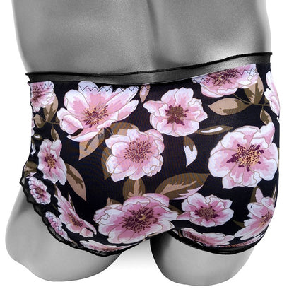 Sheer Floral Briefs - Sissy Panty Shop