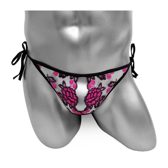 "Prima Donna" Embroidered Sissy Thong - Sissy Panty Shop