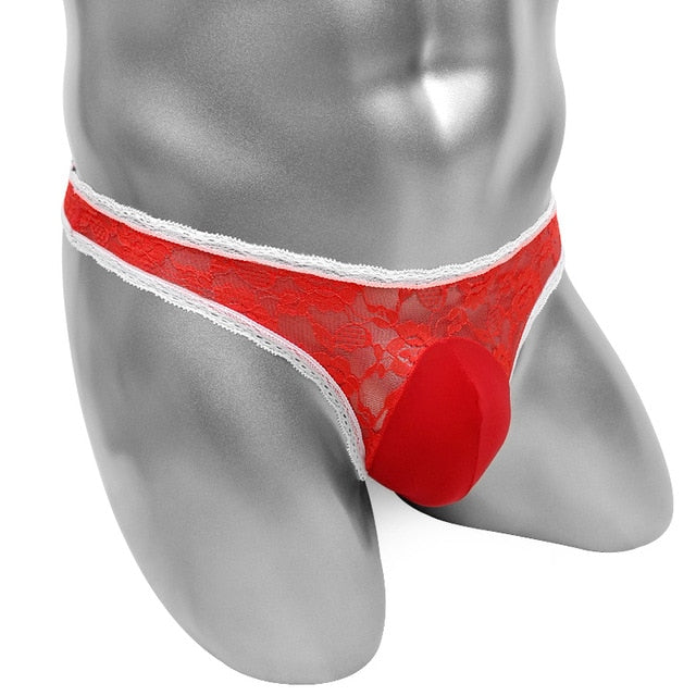 "Sissy Olivia" Floral Lace Thong - Sissy Panty Shop