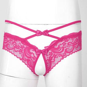 "Sissy Mary" Pink Bowknot Thong - Sissy Panty Shop