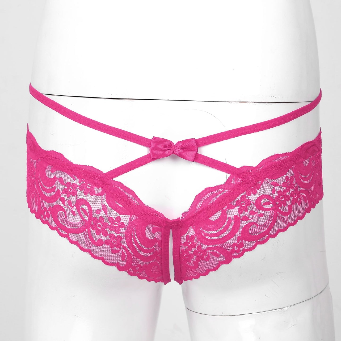 "Sissy Mary" Pink Bowknot Thong - Sissy Panty Shop