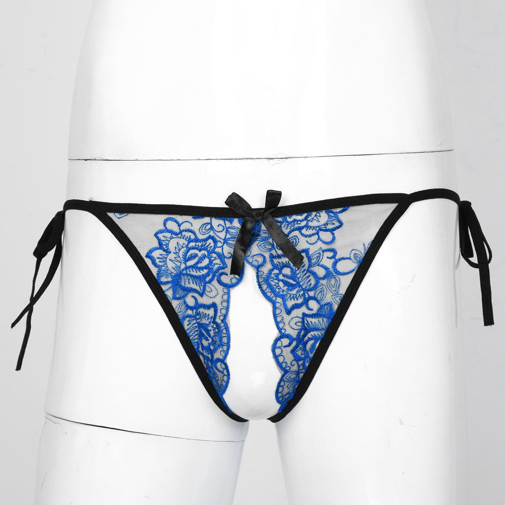 Lux Crotchless Thong - Sissy Panty Shop