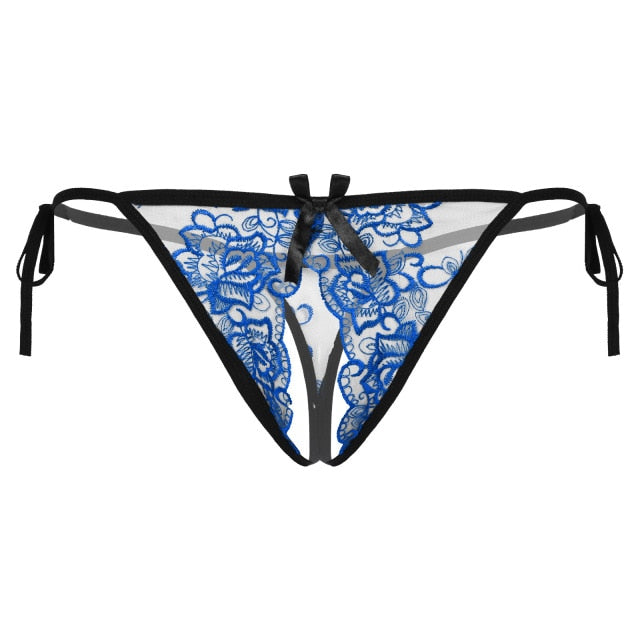 Lux Crotchless Thong - Sissy Panty Shop
