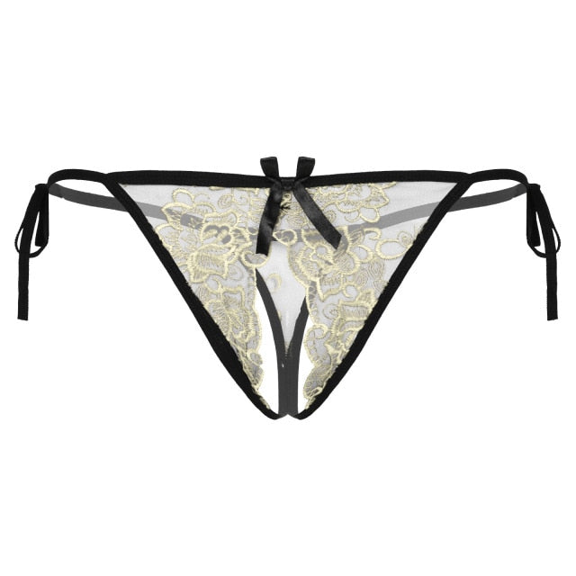 Lux Crotchless Thong - Sissy Panty Shop