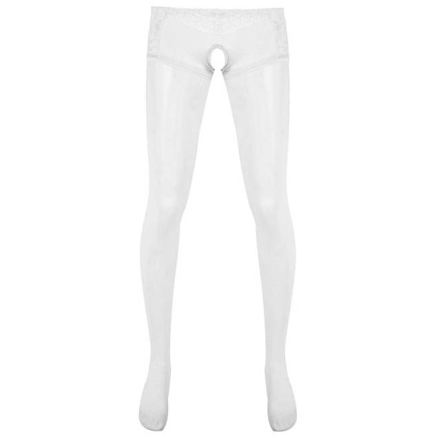 Sheer Crotchless Pantyhose - Sissy Panty Shop