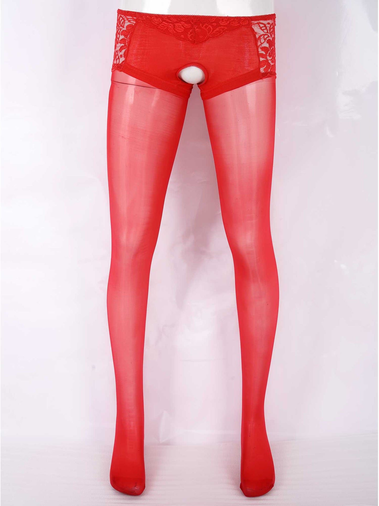 Sheer Crotchless Pantyhose - Sissy Panty Shop