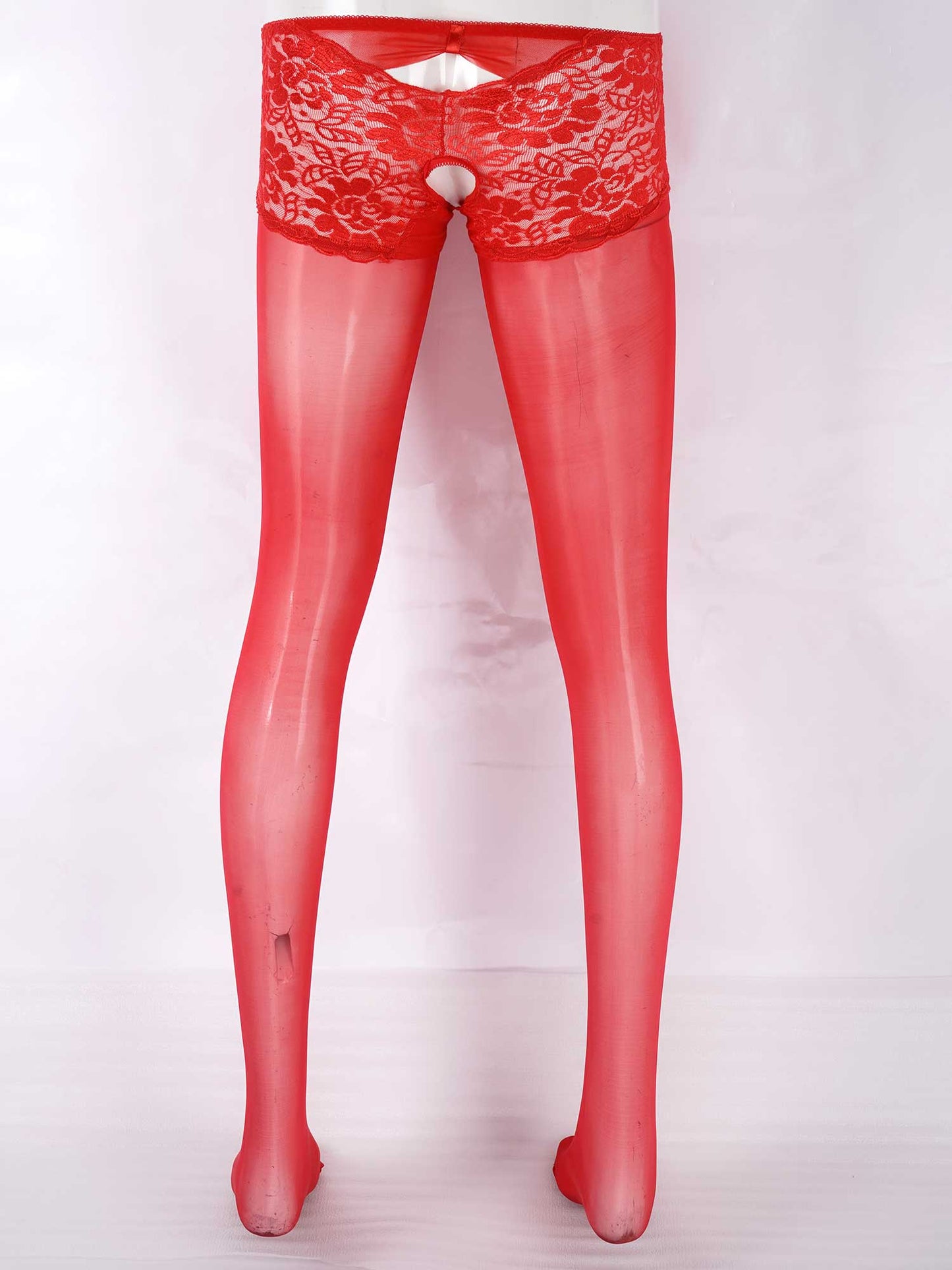 Sheer Crotchless Pantyhose - Sissy Panty Shop