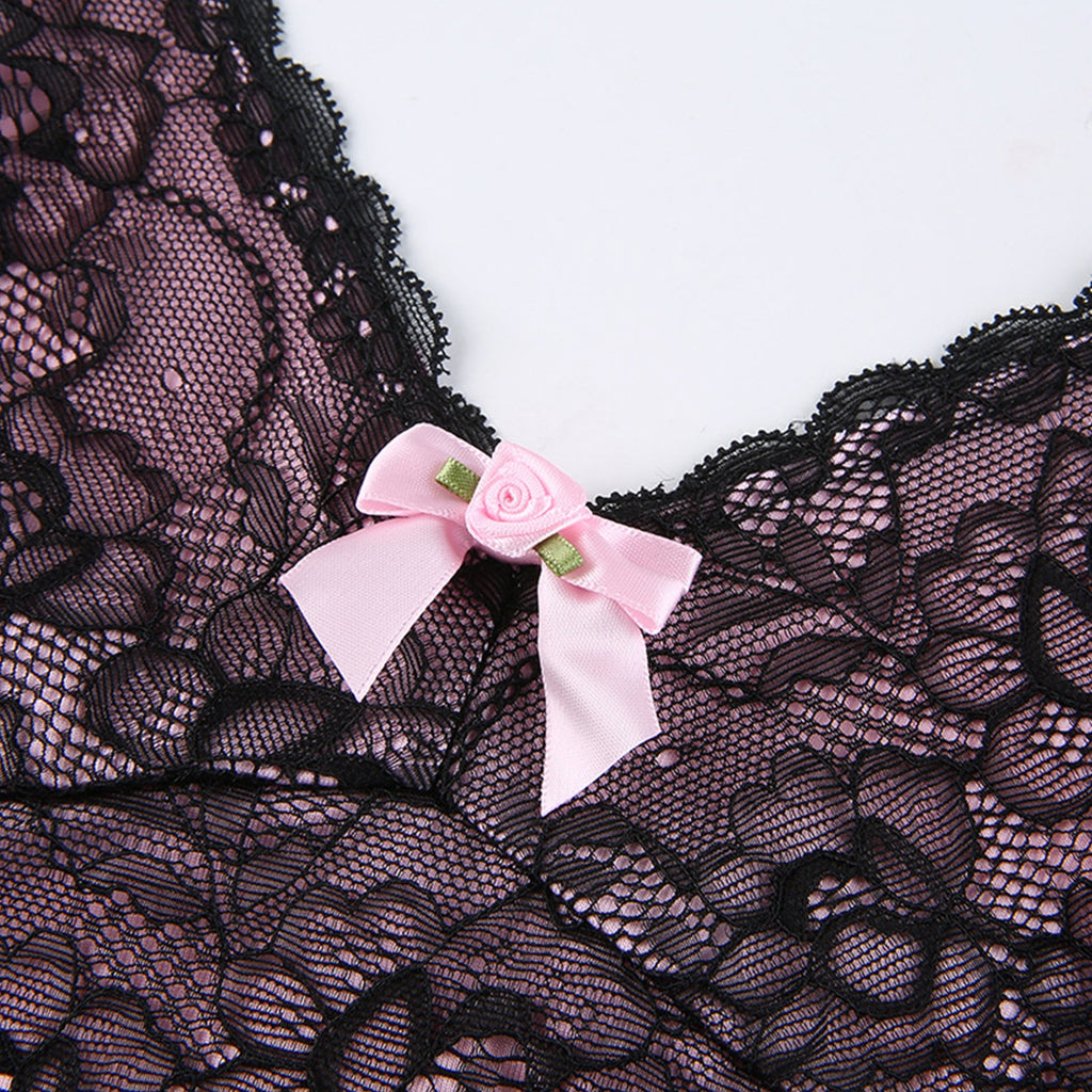 "Sissy Lorena" Lace Crop Top - Sissy Panty Shop