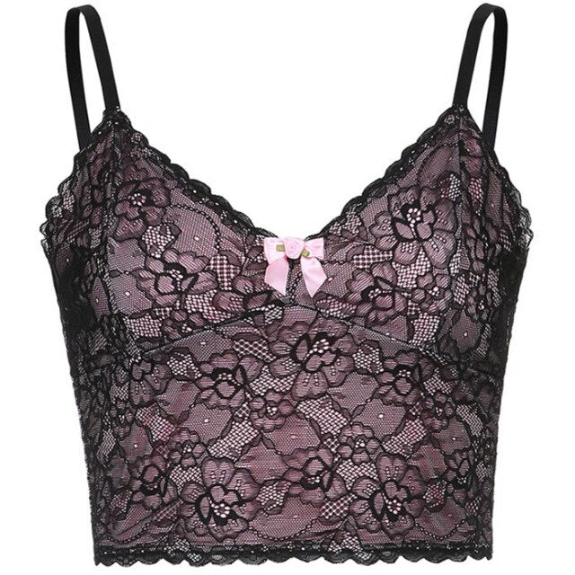 "Sissy Lorena" Lace Crop Top - Sissy Panty Shop