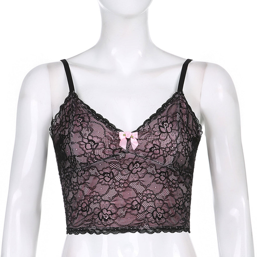 "Sissy Lorena" Lace Crop Top - Sissy Panty Shop