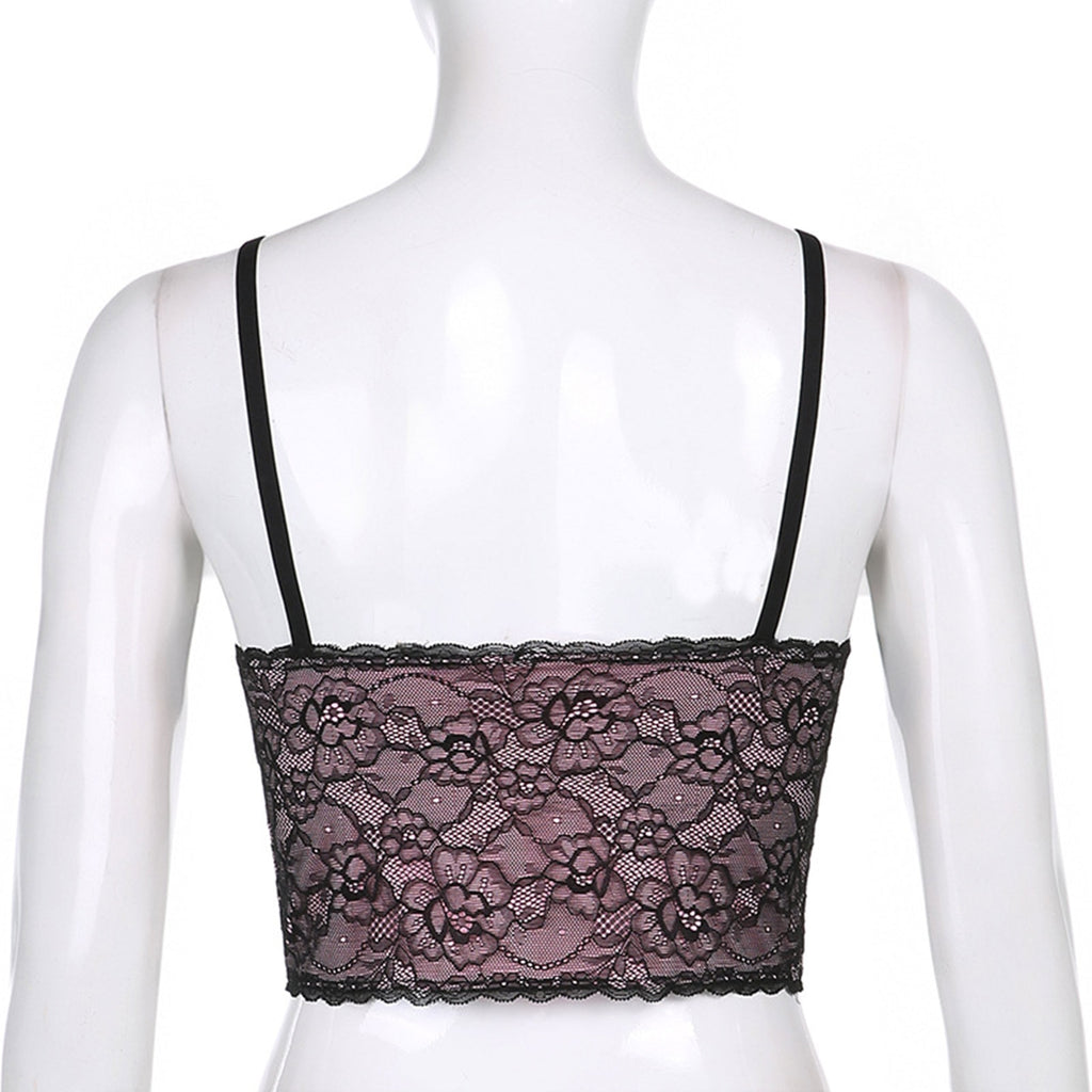 "Sissy Lorena" Lace Crop Top - Sissy Panty Shop