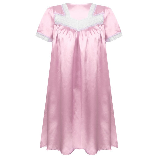 "Sissy Olga" Satin Nightgown - Sissy Panty Shop