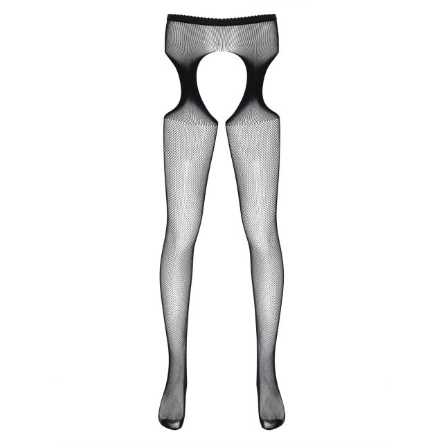 Fishnet Crotchless Pantyhose - Sissy Panty Shop