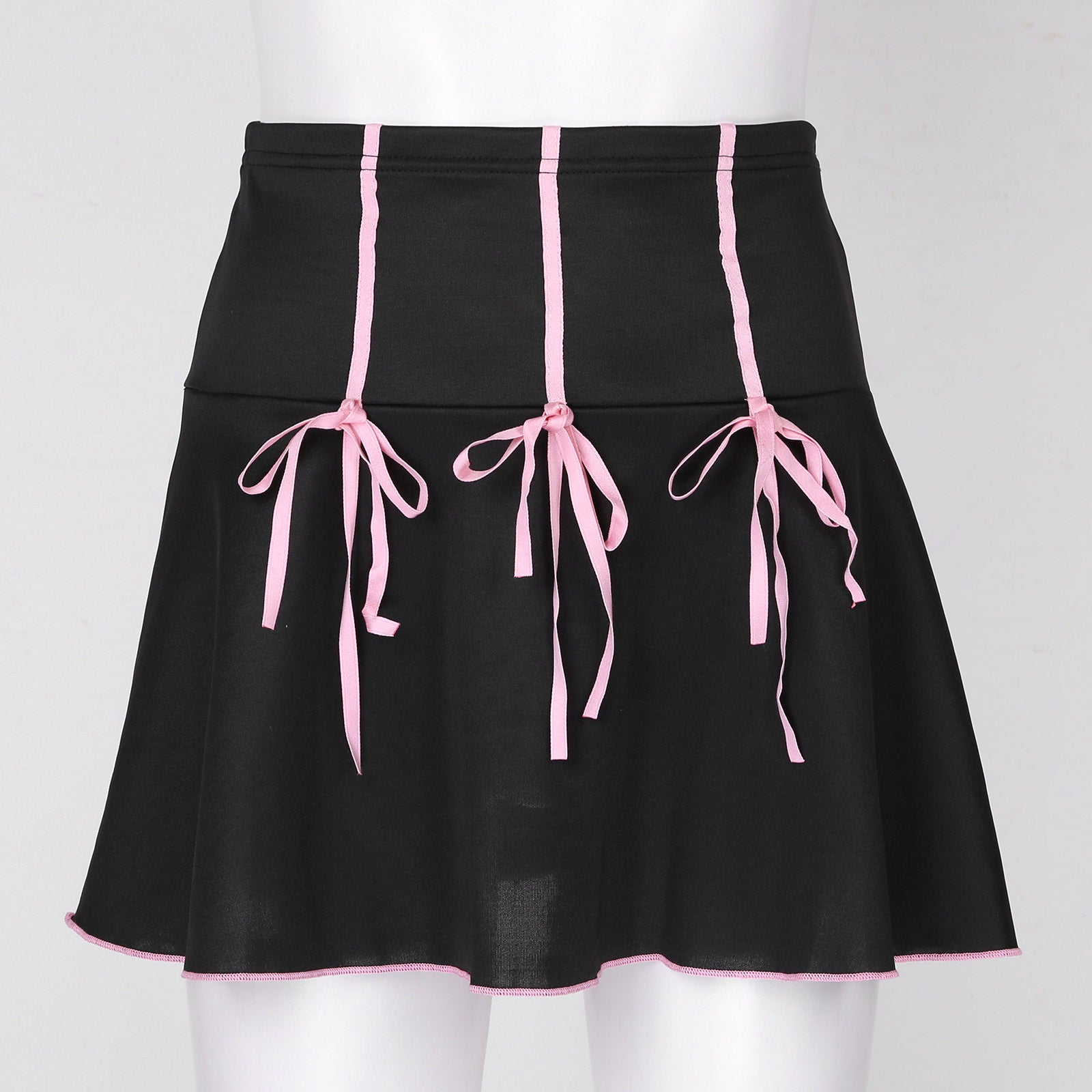Girly Bowknots Mini Skirt - Sissy Panty Shop