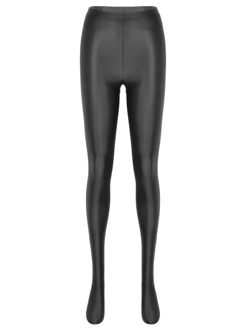 High Waist Glossy Pantyhose - Sissy Panty Shop