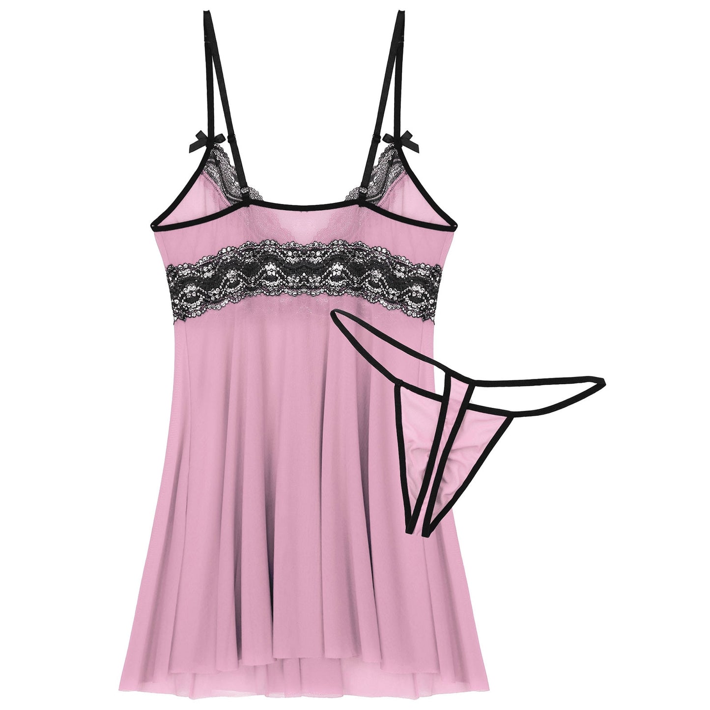 "Sissy Fiona" Sheer Lace Babydoll - Sissy Panty Shop