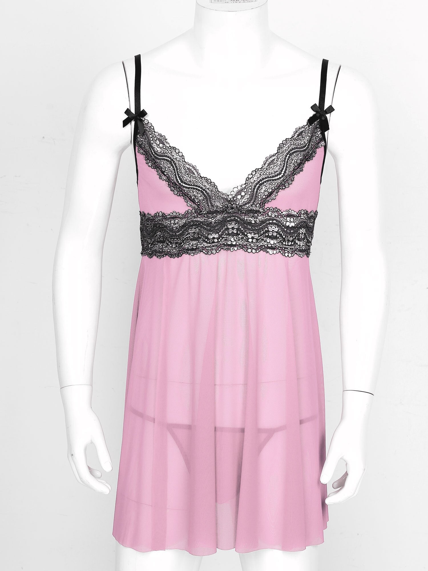 "Sissy Fiona" Sheer Lace Babydoll - Sissy Panty Shop