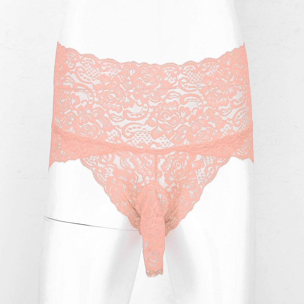 "Naughty Sissy" See-Through Lace Briefs - Sissy Panty Shop