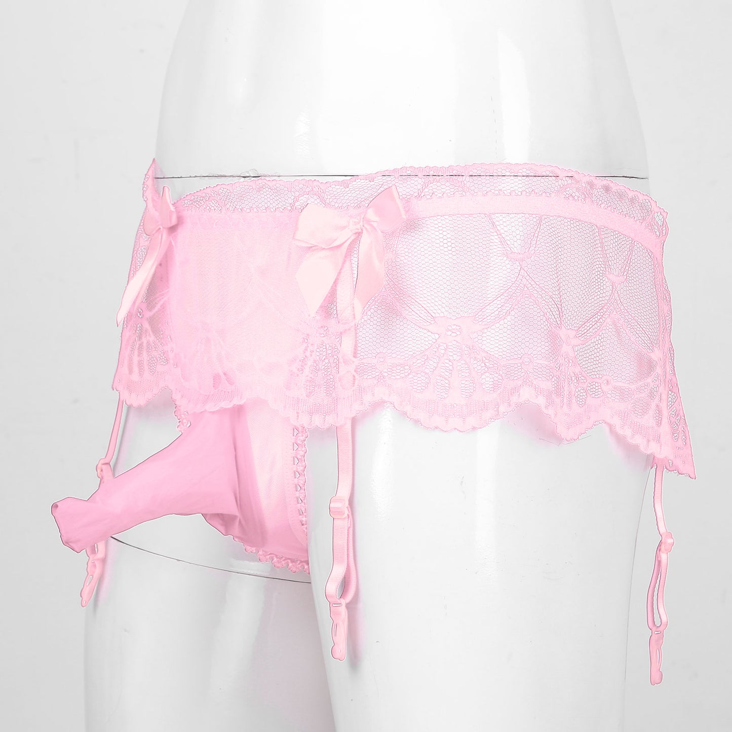 Pouch Bowknot Garter Belt - Sissy Panty Shop