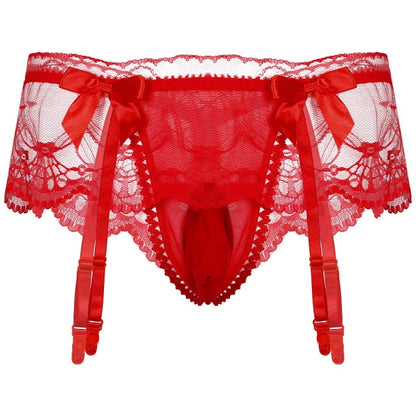 Pouch Bowknot Garter Belt - Sissy Panty Shop