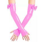 "Sissy for Life" Pink Bow Gloves - Sissy Panty Shop