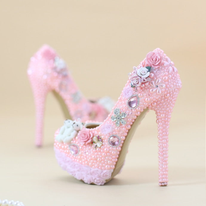 Sissy Dream Flower Pumps - Sissy Panty Shop