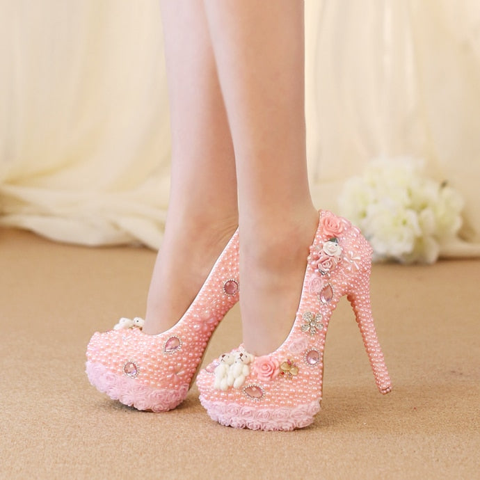 Sissy Dream Flower Pumps - Sissy Panty Shop