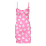 Sweet Heart Hot Pink Mini Dress - Sissy Panty Shop